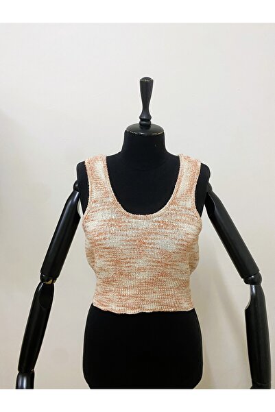 imoop design Women's Strappy Crop Knit Blouse Bustier