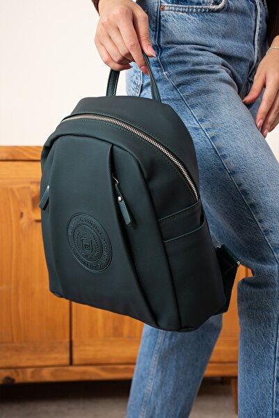 Just Polo Women's Faux Leather Backpack Mrclassic– Stylish, Casual and Suitable for School Use