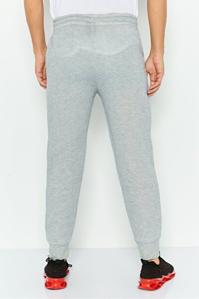 Roadblock Men Regular Fit Heather Sweatpants, Light Grey