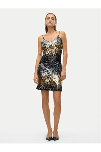 Vero Moda Γυναικείο Φόρεμα Κοκτέιλ 10317316 Μαύρο