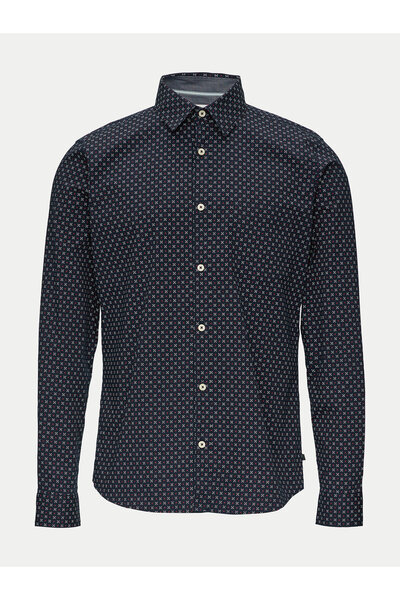 s.Oliver Ανδρικό Πουκάμισο S Oliver 10.3.11.11.120.2149815 Μπλε σκούρο