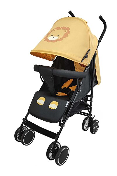 Moon عربة أطفال سفاري بمظلة على شكل رأس أسد