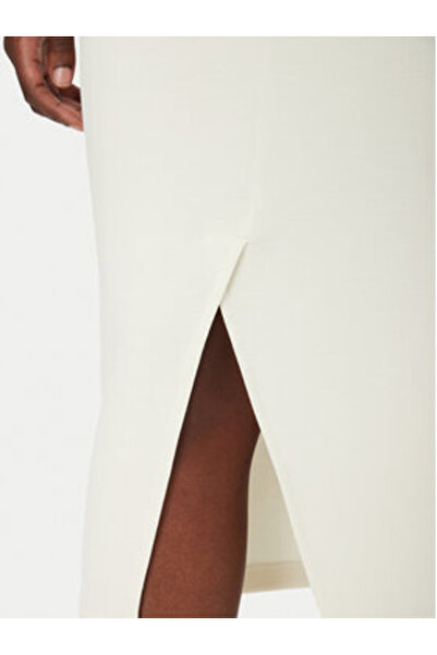 fransa Γυναικεία Φούστα Μίντι 20615495 Εκρού