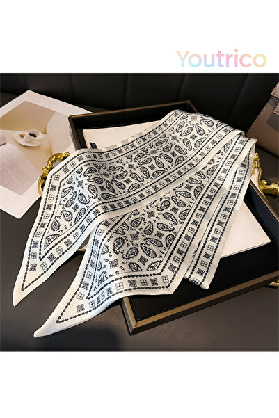 Youtrico وشاح طويل قطري 147 سم، مناسب لجميع المواسم، وشاح متعدد الاستخدامات و...