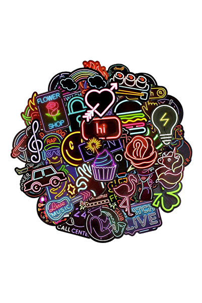 HALAMODO مجموعة ملصقات جرافيتي ذاتية اللصق مقاومة للماء من الفينيل، مكونة من 50 قطعة