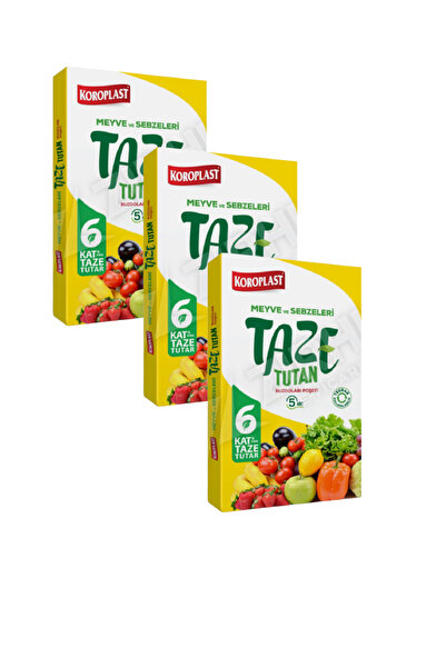 KMS HOME كروسبلاست - أكياس ثلاجة تحافظ على النضارة 6 طبقات 5 قطع × 3 قطع