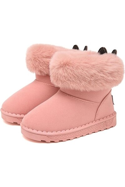 OEM Cizme copii, textil, imblanite cu talpa de cauciuc, 34