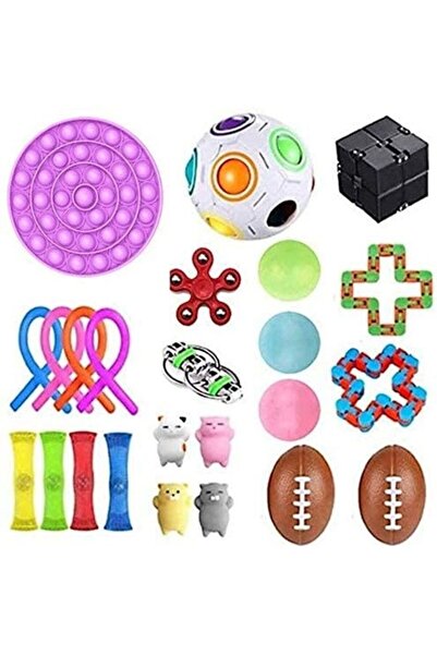 HALAMODO مجموعة ألعاب فيدجيت حسية من 24 قطعة
