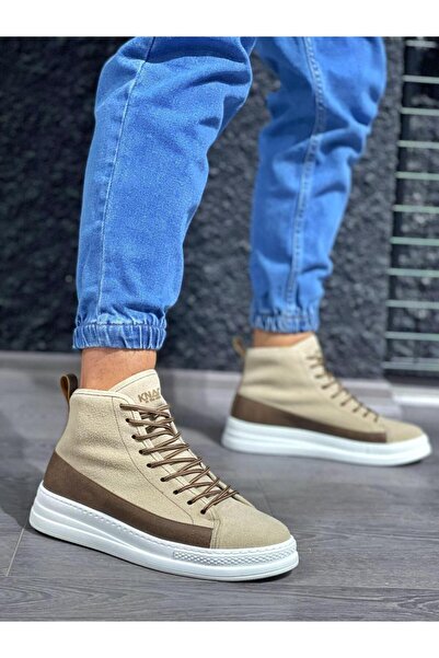 Zapatos KN-C030 Cizme sport casual pentru bărbați, cu șireturi, din piele int...