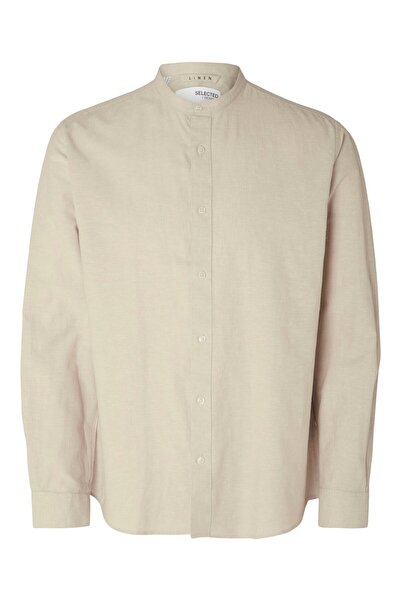 Selected Homme Ανδρικό Πουκάμισο 16079054 Μπεζ