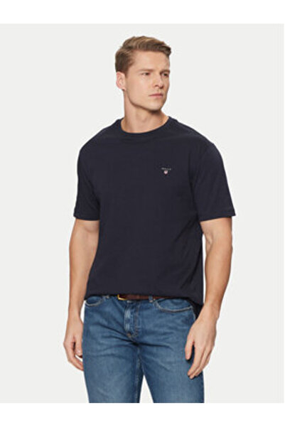 Gant Ανδρικό T-Shirt 2003295 Μπλε Σκούρο Μπλε