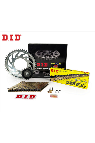D.I.D Did-Jt 2023-2025 Suzuki V-Strom 800 DE Uyumlu Zincir Dişli Set Gold (Sa...