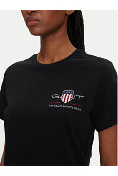 Gant Γυναικείο T-Shirt 4200277 Μαύρο