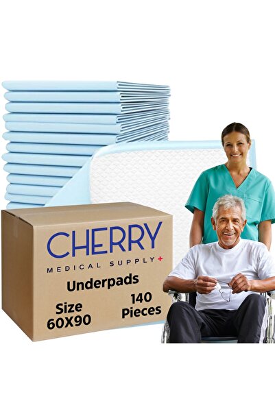 Cherry Medical Supply 140 قطعة معبأة في 14 كيسًا، مقاس 60 سم × 90 سم، فوط صحي...