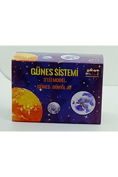 Lisinya Solar System 3-Piece Model Sun Earth Moon Tygoo