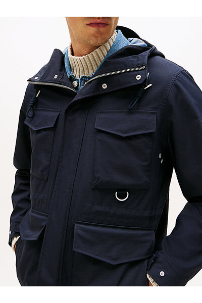 Tommy Hilfiger erkek wet weather ribstop mont