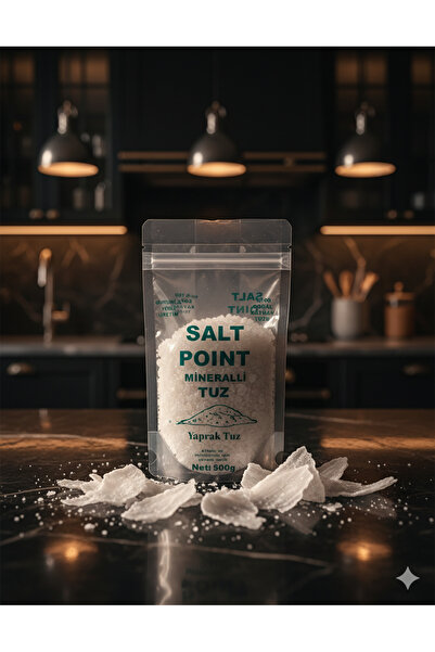 Salt Point Doğal Kaynak Sungurlu Yaprak Tuz 500 gr | Yemeklik ve Salamura Kul...