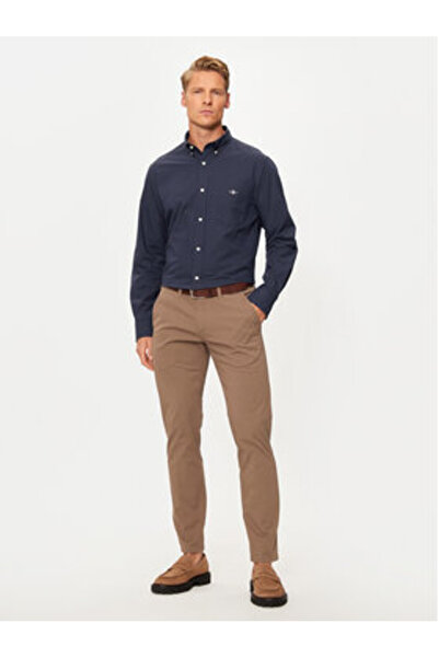 Gant Ανδρικό Πουκάμισο 3240160 Μπλε Ναυτικό