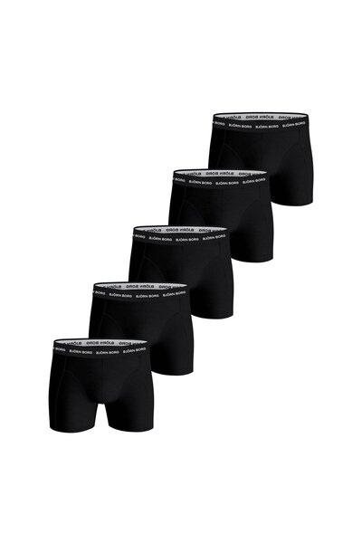 Björn Borg Herren Boxershorts, 5er Pack - Cotton Stretch Trunks, Unterhose, Baumwolle, Logobund