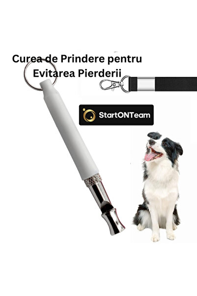 StartONTeam Fluier profesional cu ultrasunete anti-lătrat pentru dresaj, respingere sau repulsare a câinilor agresivi, alb