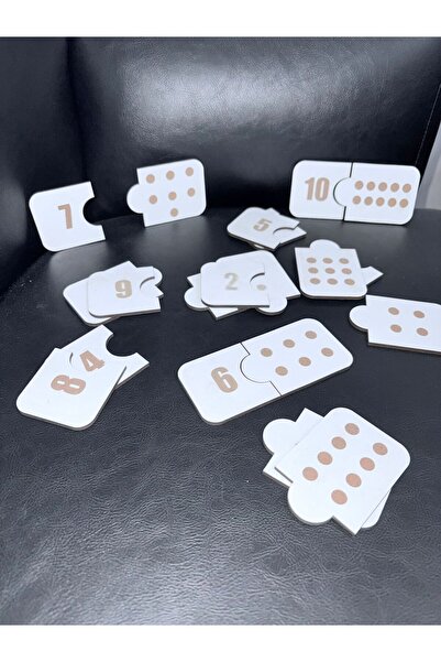 ADS TOYS Ahşap Rakamları Öğrenme Eşleştirme Blokları