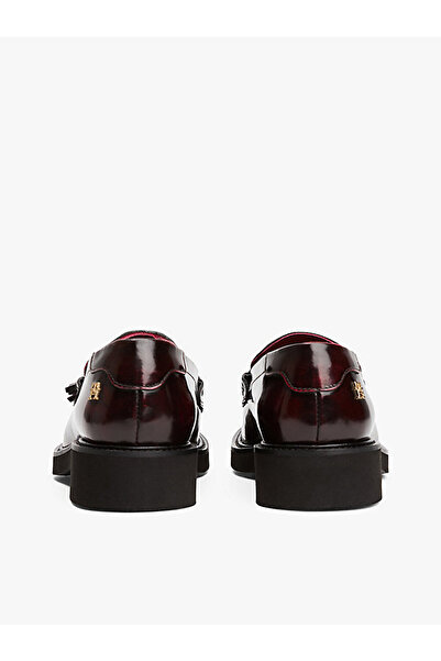 Tommy Hilfiger kadın tassel squarish toe loafer