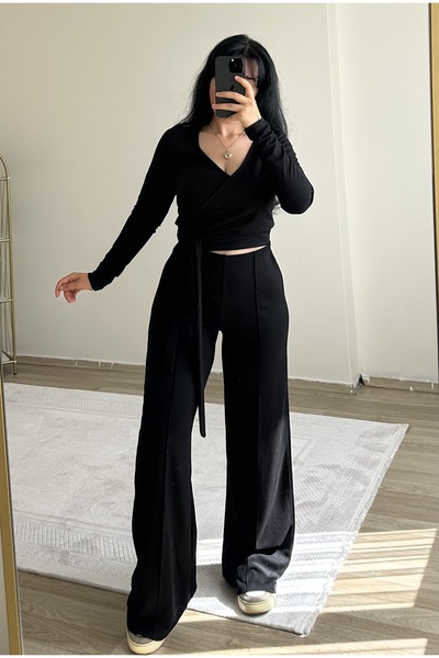 YELZEY BUTİK Belted Double-Breasted Suit