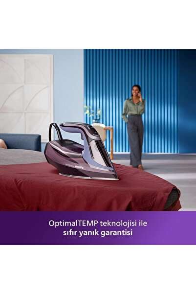 Philips 8000 Serisi Azur Buharlı Ütü,3000W, 240 g Şok Buhar,Sıfır Yanık Garan...