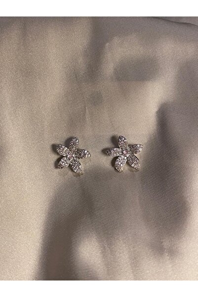 kalia Çelik Silver Pembe Çiçek Küpe