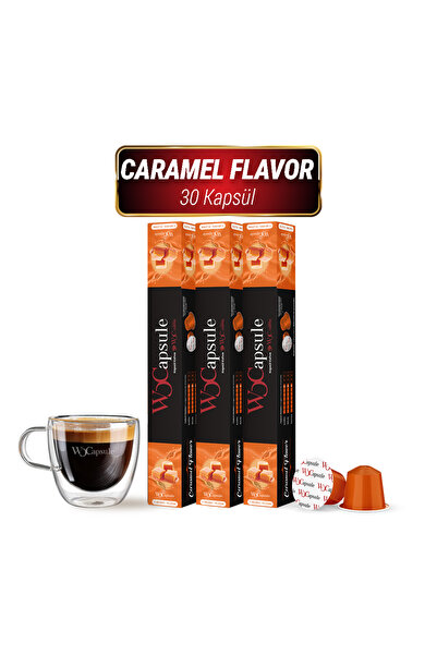 WOC COFFEE WOCapsule Caramel Nespresso Uyumlu Kapsül Kahve 30'lu Avantaj Paketi