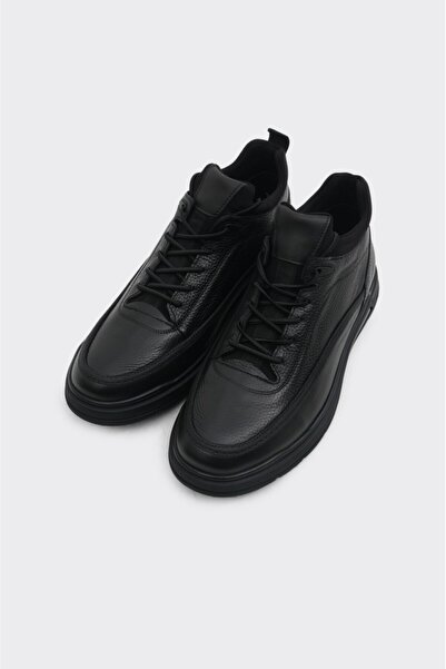 derinet Bağcıklı Hakiki Deri Erkek Bot