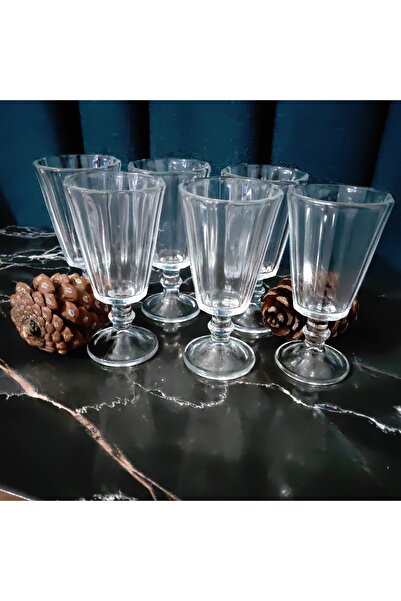 ORTAKÖY CENNETİ 6 Modern Coffee Side Tables, Queen Size Mod. Footed Cup 90 Cc Volume 10 cm Height 5 cm Mouth Width