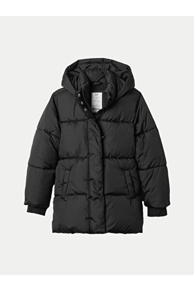 GAP Χειμερινό μπουφάν για κορίτσια 523912-00 Μαύρο