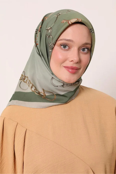 LuvenSara وشاح مزين بالزهور - صمت الأخضر