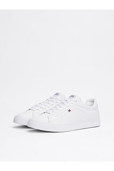 Tommy Hilfiger Men's Icon Court Lth Flag Sneaker