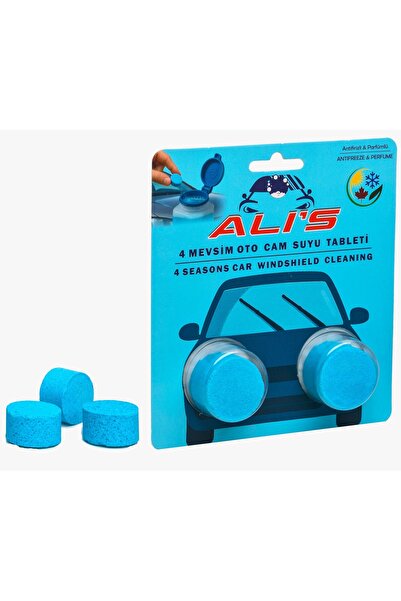 ALİ'S CAM SUYU ALİ'S Araba Cam Suyu Temizleme Ve Antifriz Tableti (20 Gr)