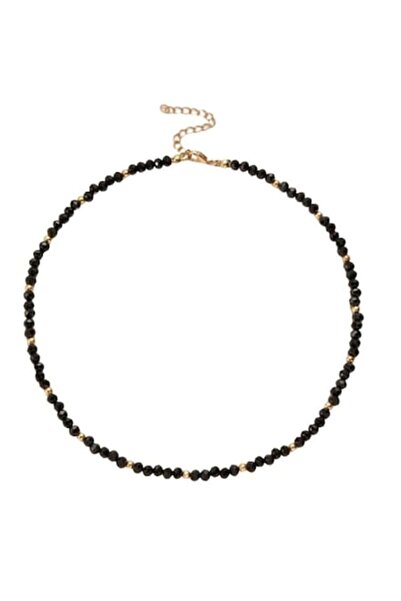 SYGGY Colier SYGGY® cu pietricele, negru-auriu