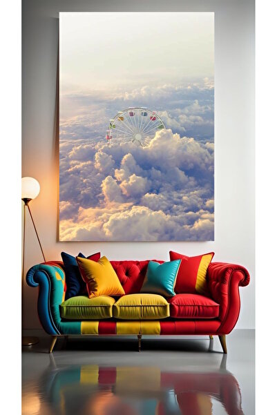 özkacar FEROARUL EFEREAL V1 Tablou pe pânză pentru decorarea casei, perete, s...