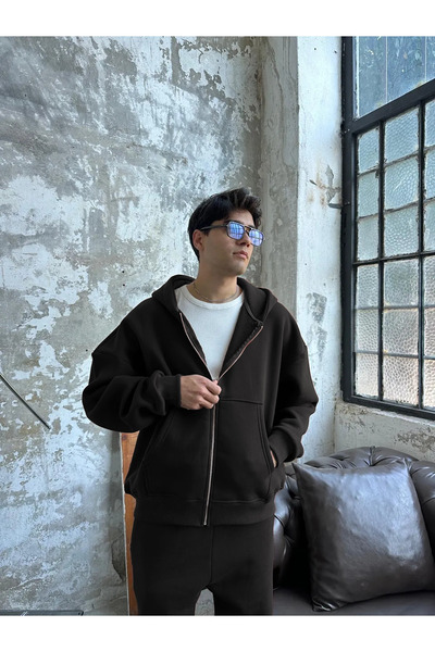 BayBayan ERKEK Basic Model Oversize Rahat Kalıp Kışlık Hırka