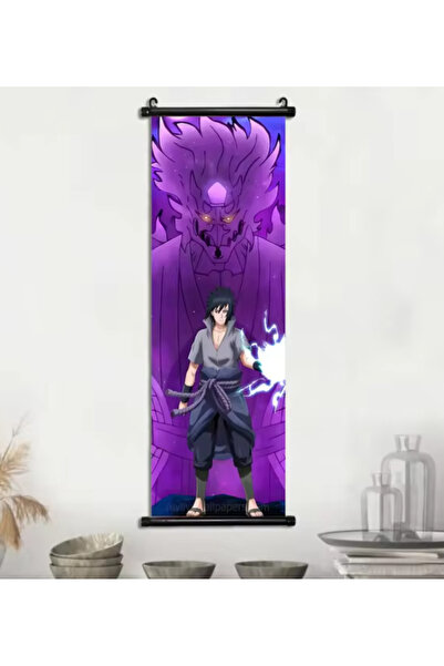 No branded Poster pe pânză, Naruto Shippuden, Personajul Uchiha Sasuke și Susanoo, 45x100 cm