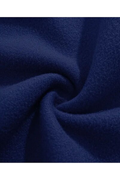 herkesemoda Χειρόγραφο φούτερ με κουκούλα με τύπωμα σε μπλε ναυτικό χρώμα