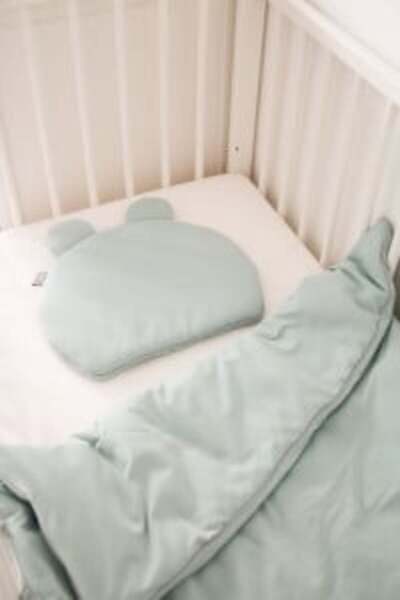 NO BRAND Flat pillow with ears, for babies, 35 x 28 cm, Tiny Star, Sweet Fresh