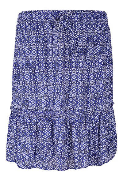 ORSAY fustă Trish Blue - 38, Albastră, 100% viscoză