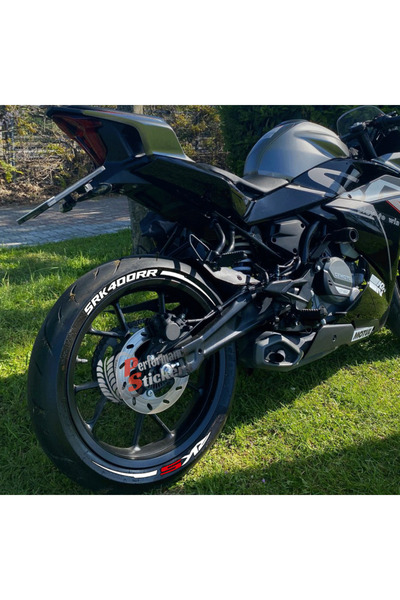 Performance Stickers Motorsiklet RKS SRK400RR + Şerit Lastik Yazısı Lastik St...
