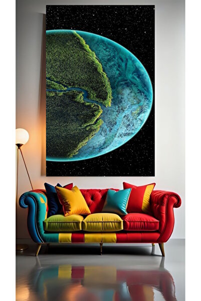 özkacar FATA PLANETĂLOR V1 Tablou pe pânză pentru decorarea casei, perete, sa...