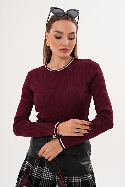 ŞİMAL Kadın Bisiklet Yaka İnce Örme Kazak 255097 -