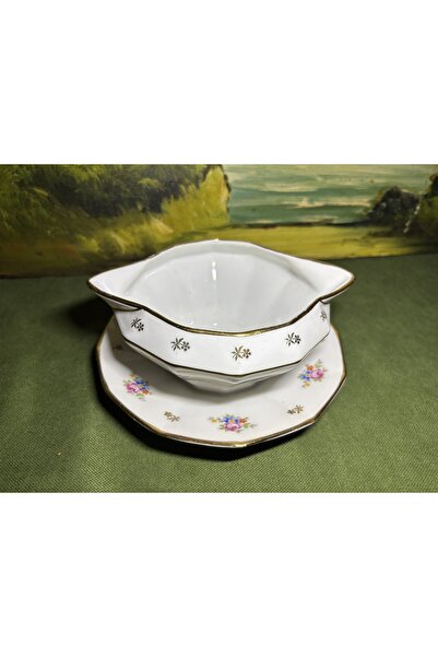 tayfuntufan antika koleksiyon Limoges Sauce Bowl 16 cm in Diameter, 7 cm High