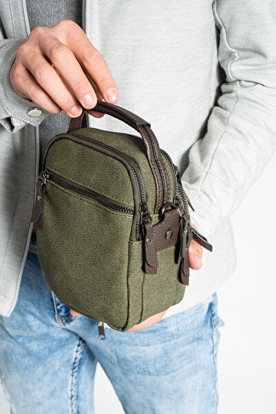 MEGA ÇANTA Canvas Series Multi-Compartment Crossbody/Handheld Men's Bag