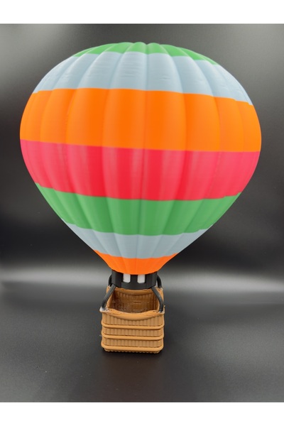 3DPrintor3D Sıcak Hava Balonu Renkli Tealight 25 cm – Kapadokya Temalı