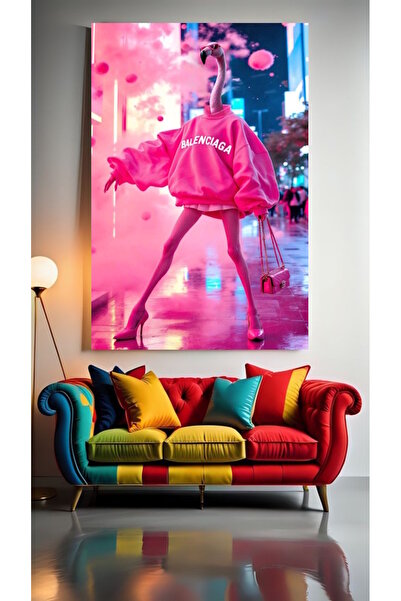 özkacar COOL FLAMINGO V11 Διακόσμηση σπιτιού, τοίχου, σαλονιού, σαλονιού ομορ...